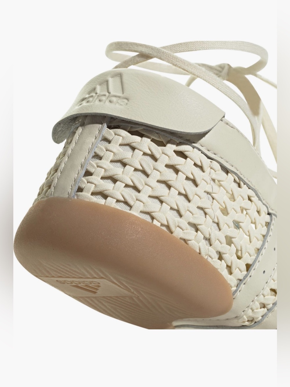 Adidas Women’s Taekwondo Mei Ballet Basketweave Cream White Sz 8 NWT - Picture 7 of 7